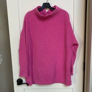 Women's Pink Turtleneck Sweater